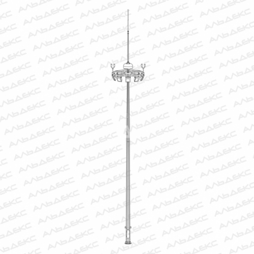 Многогранная высокомачтовая опора ВОУ-25